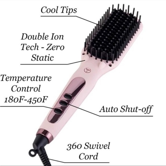 L'ANGE HAIR Le Vite Hair Straightener Brush - Picture 2 of 8